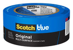 SCOTCH BLUE ScotchBlue 2090-48AP Painter's Tape, Multi-Surface, 60 yd L, 1.88 in W, Crepe Paper Backing, Blue, 1/PK