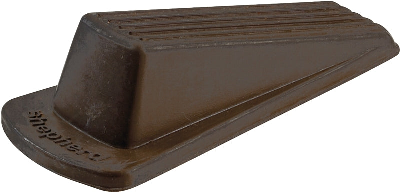 SHEPHERD Shepherd Hardware 9133 Wedge Door Stop, Brown, 1-1/2 x 4-3/4-in, 4.75 in L, 2.125 in W, 1.75 in H, Rubber