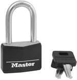 MASTER LOCK Master Lock 141DLF Padlock, Keyed Different Key, Large Shackle, 1/4 in Dia Shackle, 1-1/2 in H Shackle, Steel Shackle