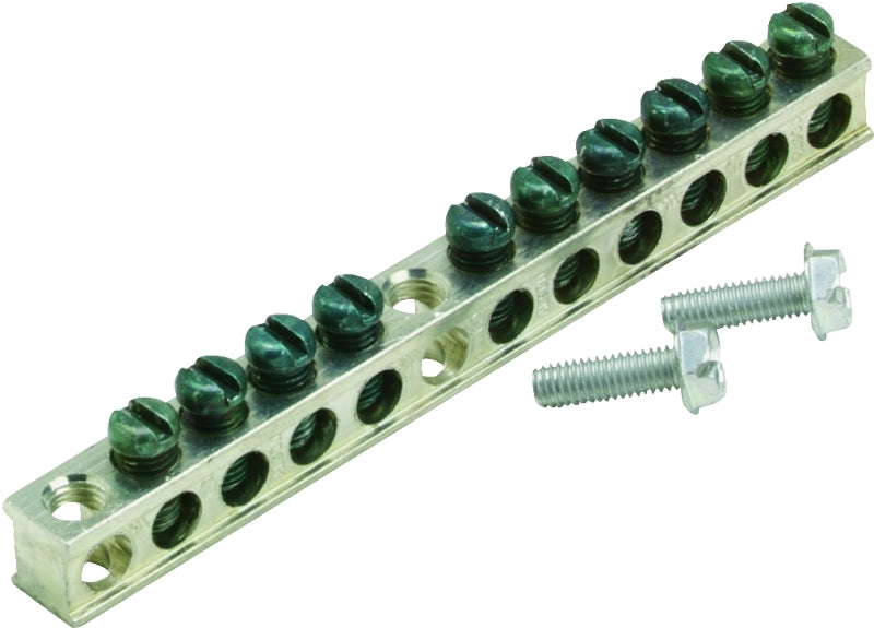 CUTLER-HAMMER Cutler-Hammer GBKP10P Ground Bar Kit, 4.7 in L, 10 -Terminal ELECTRICAL CUTLER-HAMMER