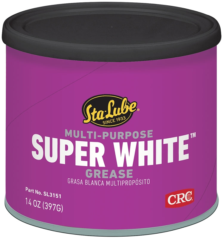 CRC INDUSTRIES Sta-Lube SUPER WHITE SL3151 Lithium Grease, 14 oz Can, White