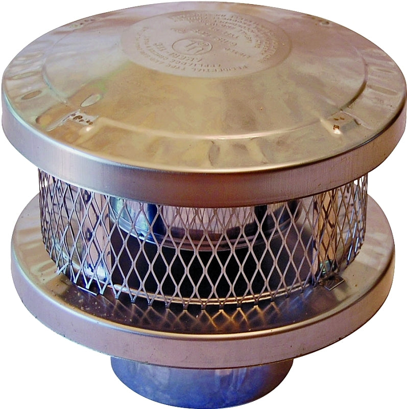AMERICAN METAL AmeriVent 6HS-RCS Vent Cap, 6 in Connection, Stainless Steel, Galvanized PLUMBING, HEATING & VENTILATION AMERICAN METAL