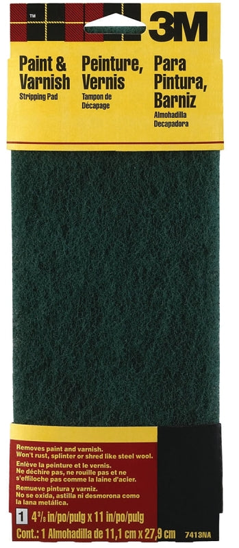 3M 3M 7413 Stripping Pad, 11 in L, 4-3/8 in W, Coarse TOOLS 3M