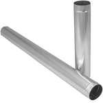 IMPERIAL Imperial GV0355 Duct Pipe, 4 in Dia, 24 in L, 26 Gauge, Galvanized Steel, Galvanized PLUMBING, HEATING & VENTILATION IMPERIAL