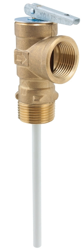 WATTS Watts 100XL-125 Relief Valve, 3/4 in, 75 to 150 psi Operating, MNPT x FNPT, Brass PLUMBING, HEATING & VENTILATION WATTS