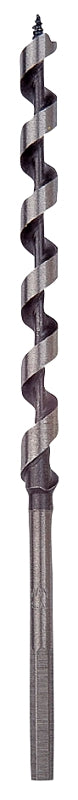 IRWIN Irwin I-100 Series 49906 Power Drill Auger Bit, 3/8 in Dia, 7-1/2 in OAL, Solid Center Flute, 1-Flute, Hex Shank TOOLS IRWIN