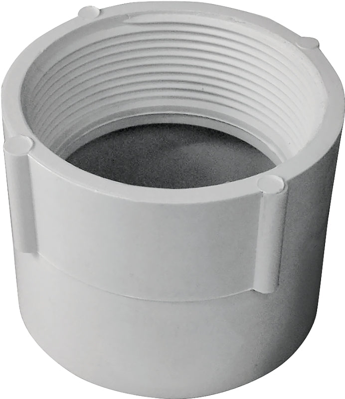 IPEX USA LLC-CANPLAS Canplas 192893 Pipe Adapter, 3 in, FNPT x Hub, PVC, White PLUMBING, HEATING & VENTILATION IPEX USA LLC-CANPLAS
