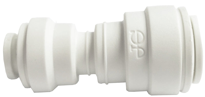 SHARKBITE John Guest PP201208WP Reducing Pipe Union Connector, 3/8 x 1/4 in, Plastic/Polypropylene, 60 to 150 psi Pressure PLUMBING, HEATING & VENTILATION SHARKBITE