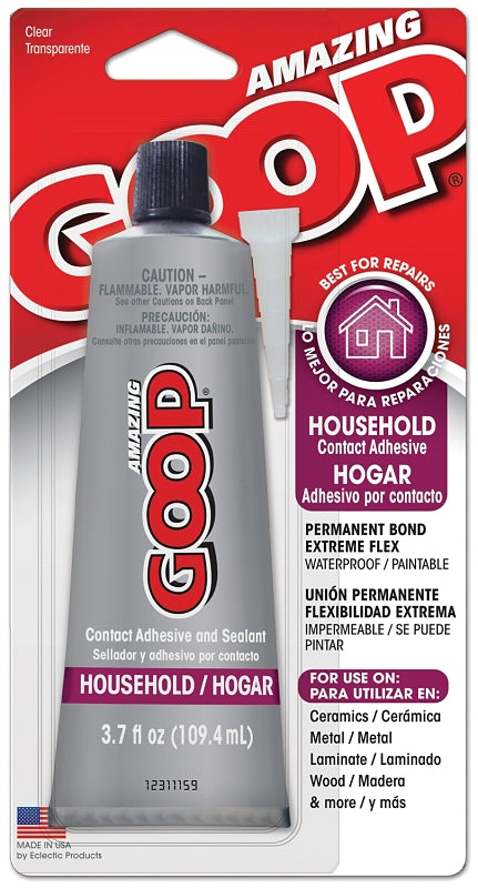 FAMOWOOD Amazing Goop 130012 Household Adhesive, Liquid, Clear, 3.7 oz Tube PAINT FAMOWOOD