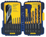 IRWIN Irwin 314015 Jobber Length Drill Bit Set, 15-Piece, Steel, Black Oxide TOOLS IRWIN