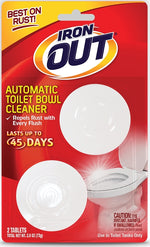 SUMMIT BRANDS Iron OUT AT12T Toilet Bowl Cleaner, Solid, Pine, White