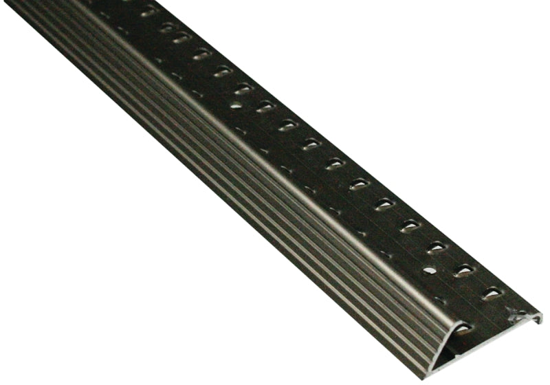 M-D M-D 43886 Carpet Gripper, 72 in L, 1-3/8 in W, Fluted Surface, Aluminum, Pewter