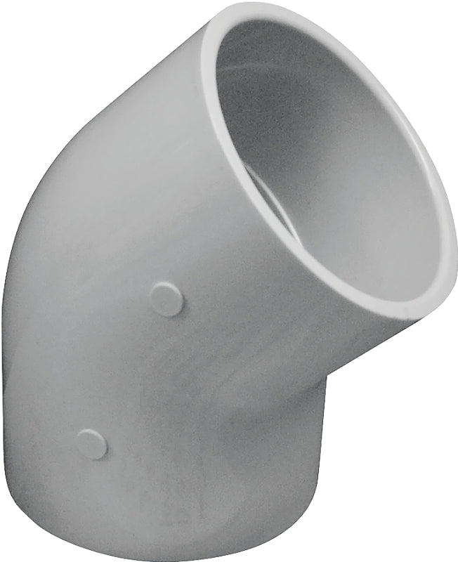 IPEX USA LLC-CANPLAS IPEX 035488 Elbow, 3 in, Socket, 45 deg Angle, PVC, White, SCH 40 Schedule, 260 psi Pressure LAWN & GARDEN IPEX USA LLC-CANPLAS