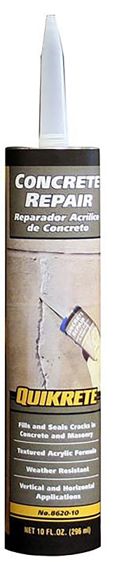 QUIKRETE Quikrete 8620-10 Repair, Gray, 10 oz Caulking Tube PAINT QUIKRETE
