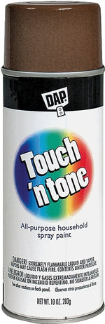 TOUCH 'N TONE Touch 'N Tone 55277830 Spray Paint, Gloss, Leather Brown, 10 oz, Can