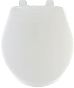 MAYFAIR Mayfair 80SLOW000 Toilet Seat, Round, Plastic, White, Hex-Tite Hinge PLUMBING, HEATING & VENTILATION MAYFAIR