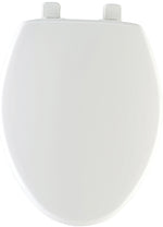 MAYFAIR Mayfair 180SLOW000 Toilet Seat, Elongated, Plastic, White, Hex-Tite Hinge PLUMBING, HEATING & VENTILATION MAYFAIR