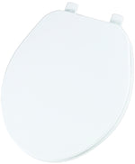 MAYFAIR Mayfair 92B-000 Toilet Seat, Round, Plastic, White, Top-Tite Hinge, For: Round Bowls PLUMBING, HEATING & VENTILATION MAYFAIR