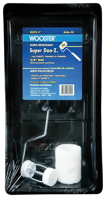 WOOSTER BRUSH Wooster RR395-3 Trim Roller Kit, Deluxe, Plastic