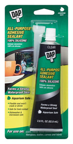DAP DAP 7079800755 Adhesive Sealant, Clear, 2.8 oz Tube PAINT DAP