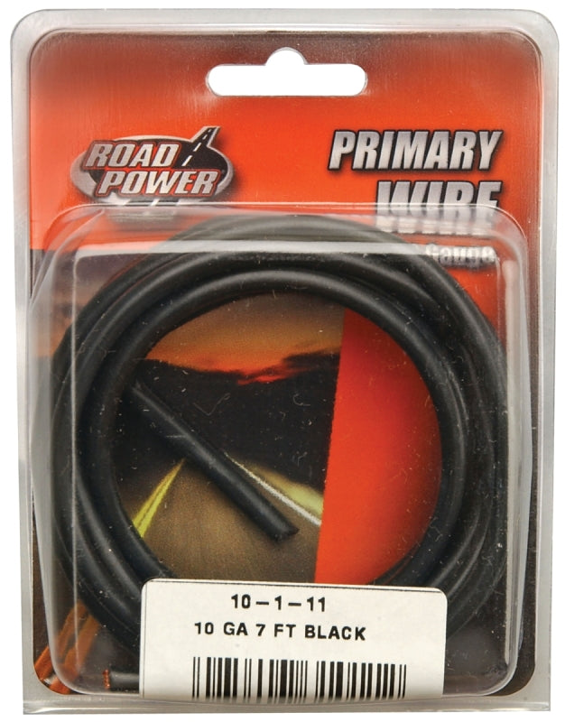 COLEMAN CABLE Road Power 55671833/10-1-11 Electrical Wire, 10 AWG Wire, 1-Conductor, 25/60 VAC/VDC, Copper Conductor, Black Sheath