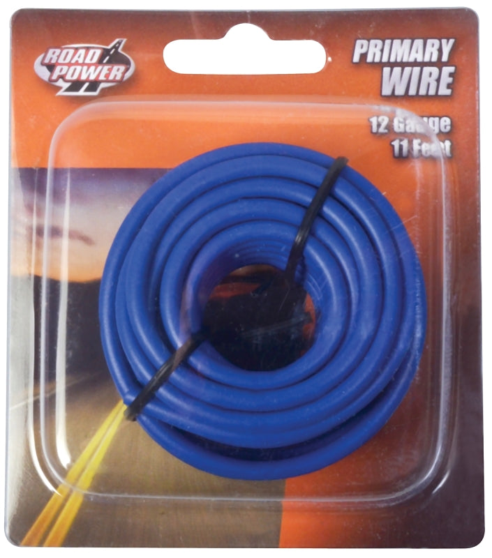 COLEMAN CABLE Road Power 55671633/12-1-12 Electrical Wire, 12 AWG Wire, 25/60 VAC/VDC, Copper Conductor, Blue Sheath, 11 ft L AUTOMOTIVE COLEMAN CABLE