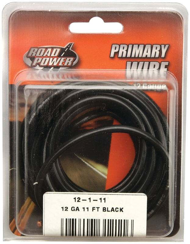COLEMAN CABLE CCI 55671333 Primary Wire, 12 ga Wire, 60 VDC, Copper Conductor, Black Sheath, 11 ft L AUTOMOTIVE COLEMAN CABLE
