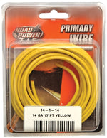 COLEMAN CABLE Road Power 55670833/14-1-14 Electrical Wire, 14 AWG Wire, 25/60 V, Copper Conductor, Yellow Sheath, 17 ft L AUTOMOTIVE COLEMAN CABLE