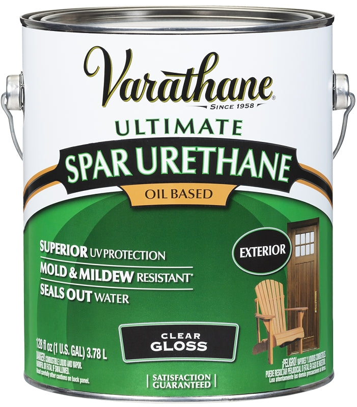 VARATHANE Varathane 9231 Spar Urethane Paint, Gloss, Liquid, Clear, 1 gal, Can PAINT VARATHANE