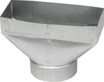IMPERIAL Imperial GV0699-C Wall Register Boot, 2-1/4 in L, 12 in W, 6 in H, Galvanized PLUMBING, HEATING & VENTILATION IMPERIAL