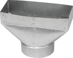 IMPERIAL Imperial GV0705-C Wall Register Boot, 4 in L, 12 in W, 6 in H, Galvanized PLUMBING, HEATING & VENTILATION IMPERIAL