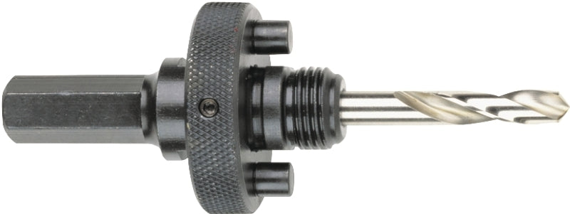 MILWAUKEE Milwaukee 49-56-7240 Hole Saw Arbor, 5/8-18 Thread, 7/16 in Shank, Hex Shank, Hardened Steel