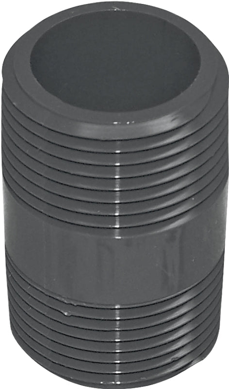 GENOVA USA Genova 300 Series P-34-2 Pipe Nipple, 3/4 in, MIP, PVC, Gray, SCH 80 Schedule, 2 in L PLUMBING, HEATING & VENTILATION GENOVA USA