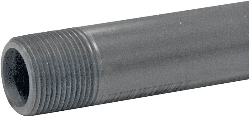 GENOVA USA Genova P-1-6 Pipe Nipple, 1 in, MIP x MIP, PVC, Gray, SCH 80 Schedule, 6 in L PLUMBING, HEATING & VENTILATION GENOVA USA