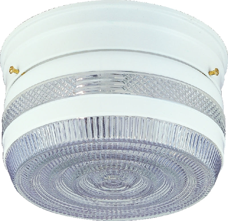 VAXCEL INTERNATIONAL Boston Harbor F14WH02-8002CL3L Two Light Ceiling Fixture, 120 V, 60 W, 2-Lamp, A19 or CFL Lamp, White Fixture ELECTRICAL VAXCEL INTERNATIONAL