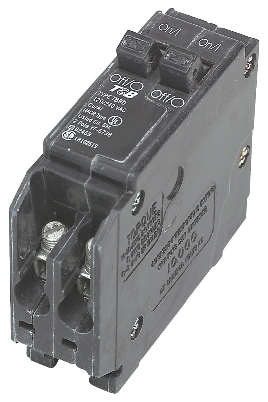 SIEMENS Siemens Q2020 Circuit Breaker, Duplex, Mini, 20 A, 1-Pole, 120/240 V, Fixed Trip, Plug