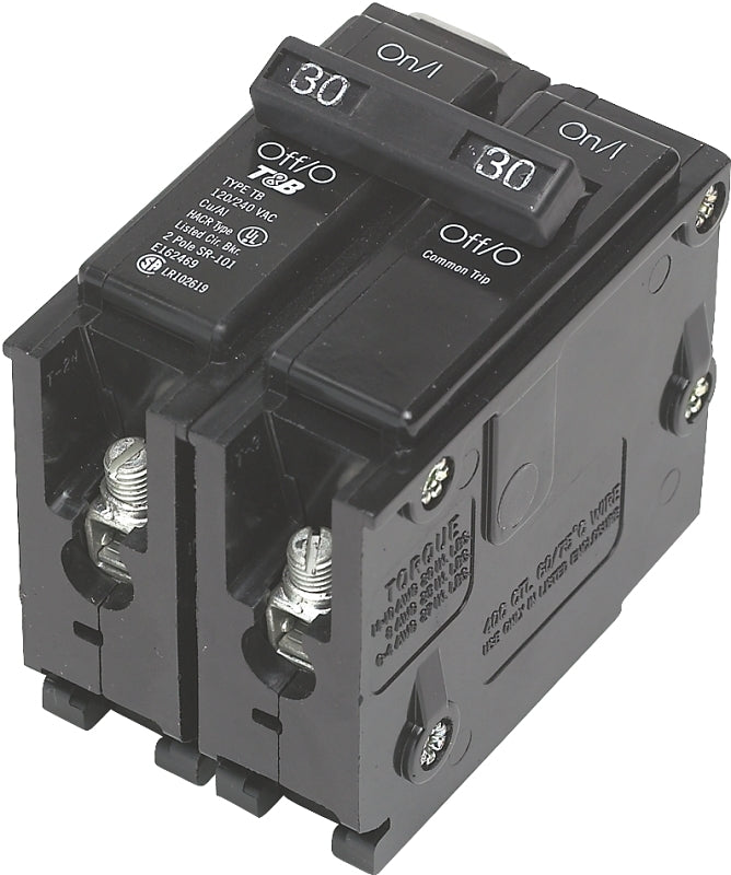 SIEMENS Siemens Q230 Circuit Breaker, Mini, 30 A, 2 -Pole, 120/240 V, Fixed Trip, Plug Mounting