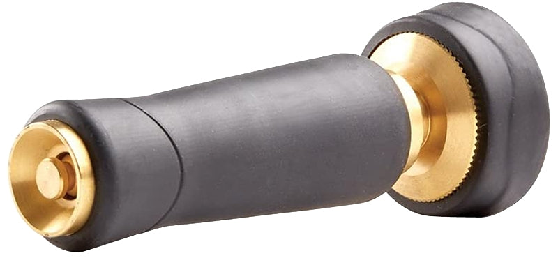 GILMOUR MFG Gilmour 805282-1001 Twist Watering Nozzle, 3/4 in, GHT, 2.5 to 5 gpm, Brass/Rubber, Black LAWN & GARDEN GILMOUR MFG