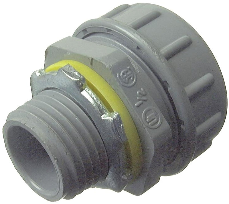 HALEX Halex 27621 Conduit Connector, 1/2 in, PVC ELECTRICAL HALEX