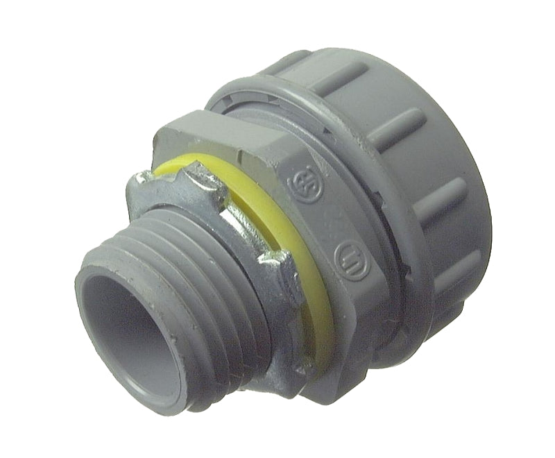 HALEX Halex 27622 Liquidtight Quick-Set Connector, 3/4 in, PVC, 5/BAG ELECTRICAL HALEX