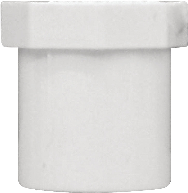 IPEX IPEX 435631 Pipe Plug, 1/2 in, Male Spigot, PVC, White, SCH 40 Schedule LAWN & GARDEN IPEX