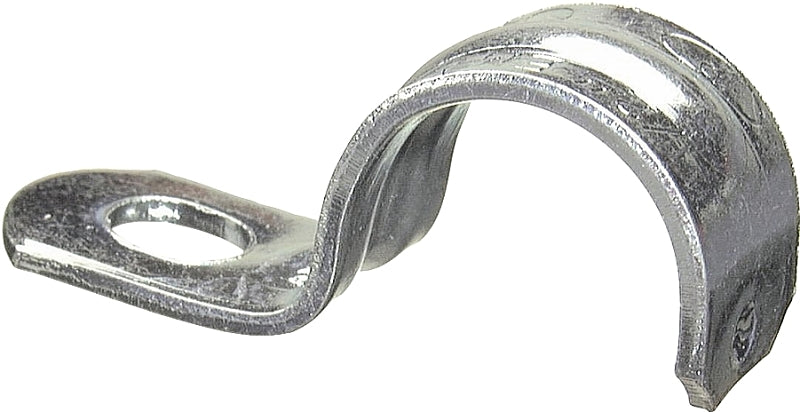 HALEX Halex 96111 1-Hole Rigid Conduit Strap, 1/2 in, Steel, Galvanized, 4/BAG