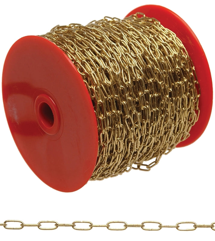 CAMPBELL CHAIN Campbell 0710517 Clock Chain, 5, 82 ft L, 10 lb Working Load, Brass