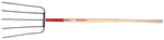 RAZOR-BACK Razor-Back 73141 Barley Fork, Oval Tine, Steel Tine, Wood Handle, Straight Handle, 63-1/2 in L Handle