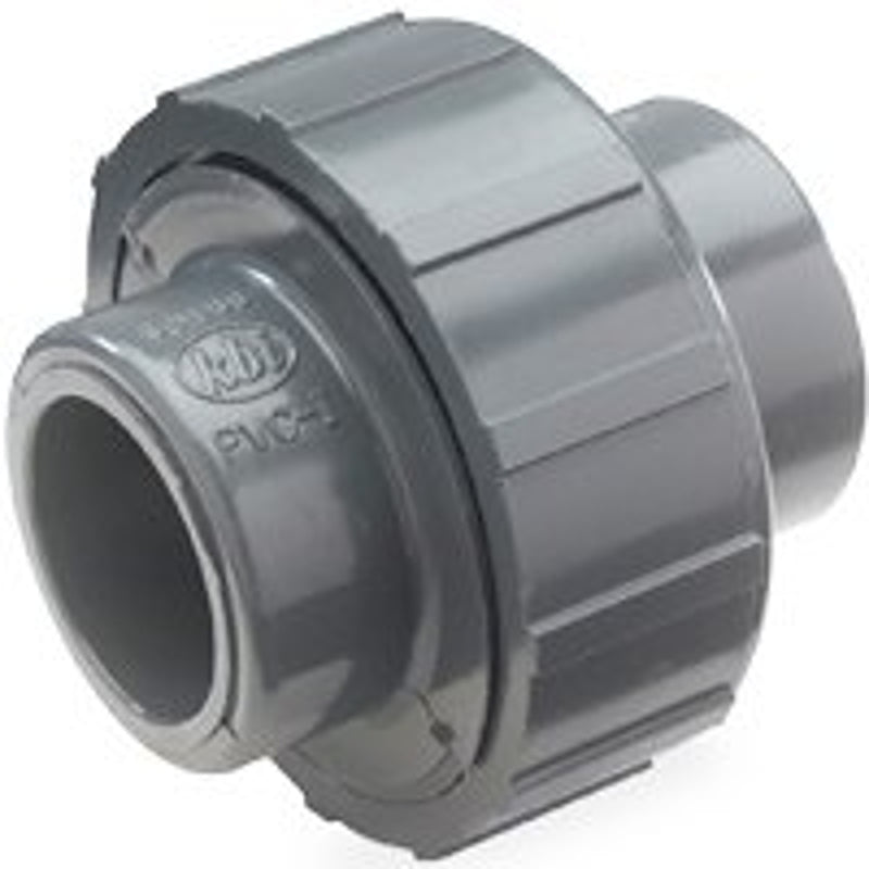 B & K INDUSTRIES Smith-Cooper 8122 Series 02938122L Pipe Union, 1-1/4 in, Slip-Joint, PVC, Gray, SCH 80 Schedule, 100 psi Pressure PLUMBING, HEATING & VENTILATION B & K INDUSTRIES