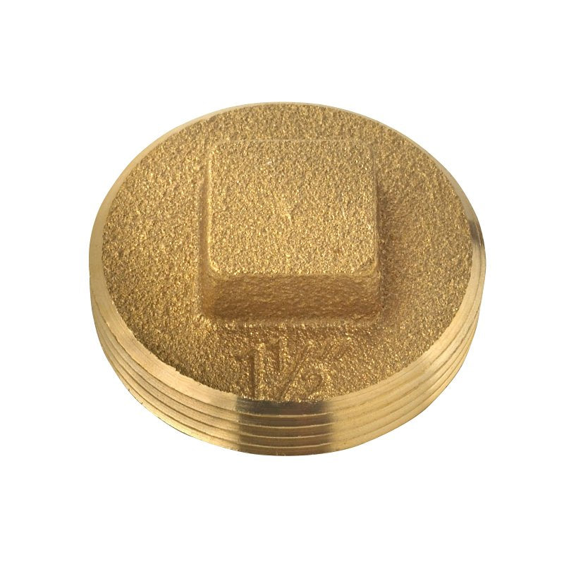 OATEY Oatey 42369 Cleanout Pipe Plug, 1-1/2 in, Raised Head, Brass PLUMBING, HEATING & VENTILATION OATEY