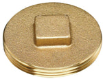 OATEY Oatey 42373 Cleanout Pipe Plug, 3-1/2 in, MNPT, Raised Head, Brass PLUMBING, HEATING & VENTILATION OATEY