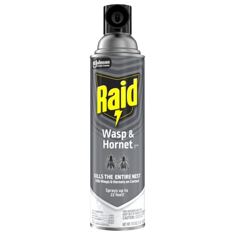 RAID Raid 51367 Wasp and Hornet Killer, Spray Application, 17.5 oz LAWN & GARDEN RAID