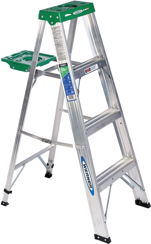 WERNER LADDER LADDER STEP AL TYP2 225LB 4FT PAINT WERNER LADDER   