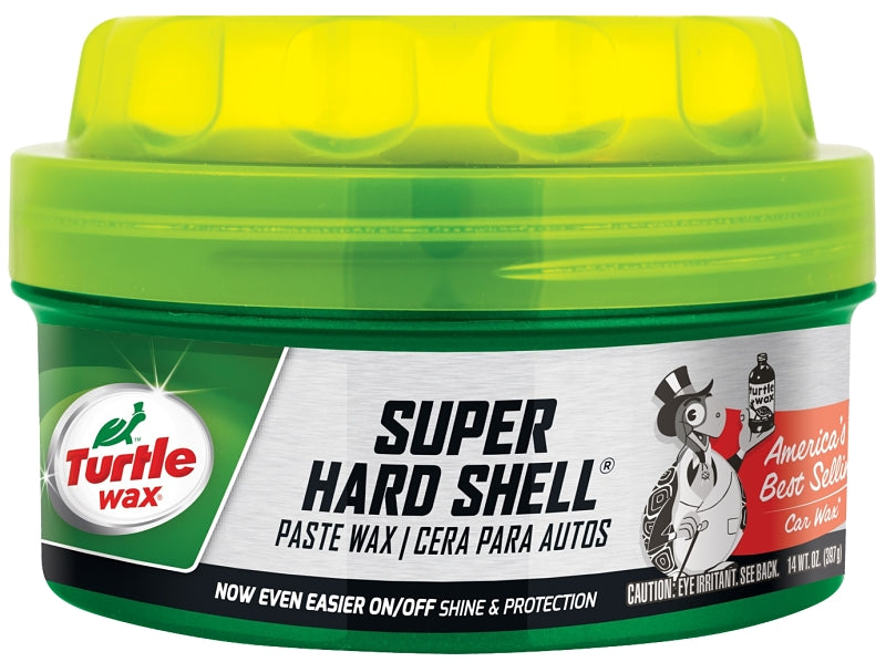 TURTLE WAX Turtle Wax SUPER HARD SHELL T222 Car Wax, 14 oz, Paste, Typical Solvent AUTOMOTIVE TURTLE WAX